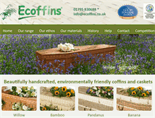 Tablet Screenshot of ecoffins.co.uk